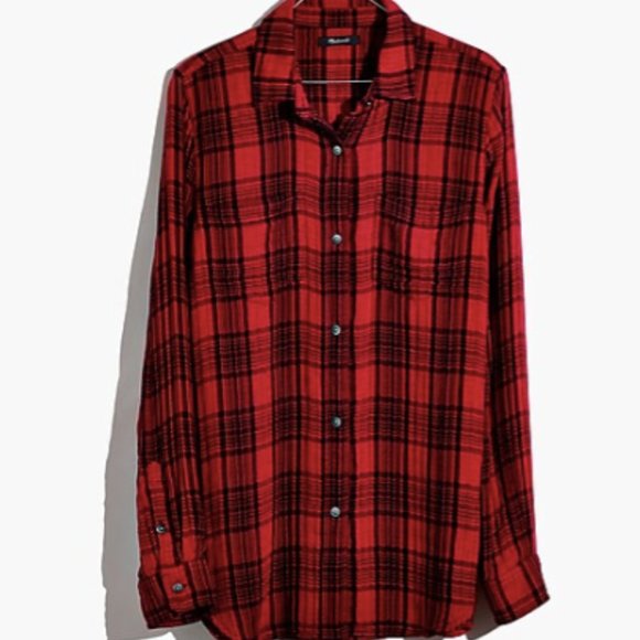 Madewell Classic Ex-Boyfriend Shirt in Lucien Plaid - Picture 1 of 4